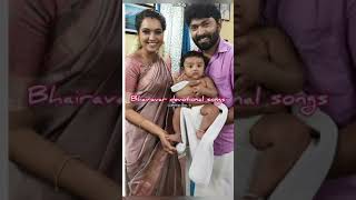 vijay tv serial 🥰🥰eeramana rojave serial dhiraviam and pavithra with baby celebration [upl. by Sikram539]