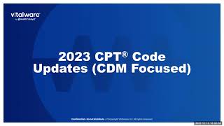 2023 CPT Updates CDM Focused [upl. by Russ]