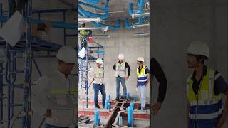 Toilet wall curb formwork checking process construction shortsvideo ytshorts [upl. by Wainwright]