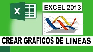 Gráficos excel 2013 Como crear gráficos de linea en excel [upl. by Llerut]