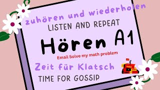 Learn German Easily  Hören Lesen und Verstehen   Listening reading and understanding A1 [upl. by Araht]