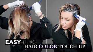 Hairdresser How To  Color Your Roots At Home  Quarantine Edition [upl. by Niwrek777]