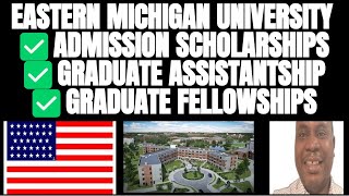 🇺🇸 Eastern Michigan University Scholarships for Masters Tuition Waiver amp Stipend studyinusa [upl. by Airdnalahs]