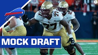 2022 NFL Mock Draft Buffalo Bills Draft OL to Add Pass Protection for Josh Allen  CBS Sports HQ [upl. by Asteria]