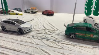 Toy Car Crash Compilation 6 Stop Motion [upl. by Shermy]