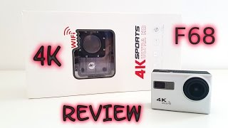 F68 4K Action Camera REVIEW amp Sample Video and Pictures [upl. by Anialahs]