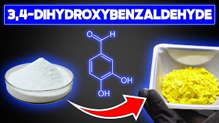 Turning vanillin into piperonal but not for drugs  Part 1 34dihydroxybenzaldehyde [upl. by Ulu]