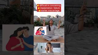 Suffering for infertility🤷 youtube viralshorthealthtipsshortsvideoshots yoga [upl. by Adner]