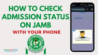 How To Check Admission Status on JAMB Portal efacility  How To Accept Admission on JAMB CAPS 2024 [upl. by Nork236]