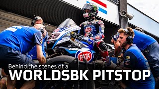 Behind the scenes of a WorldSBK pitstop [upl. by Bourne660]