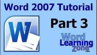 Microsoft Word 2007 Tutorial  part 03 of 13  Word Interface 3 [upl. by Enineg]