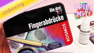 Die drei Fragezeichen  Fingerabdrücke Set für Detektivspiele Unboxing [upl. by Yalhsa]