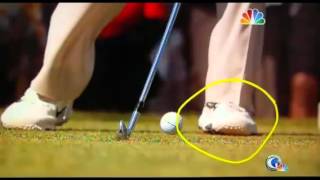 Slow Motion Impact 2 Iron Face On View US Open 2012 Tiger Woods [upl. by Biegel]