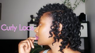 How To Get Curly Locs  Curly Locs Using Perm Rods [upl. by Biddy]