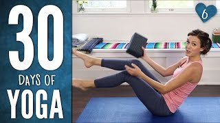 Day 6  SIX PACK ABS  30 Days of Yoga [upl. by Ahseikram]