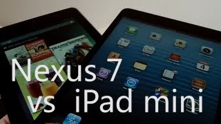 iPad mini vs Nexus 7 Comparatif [upl. by Kirsch]