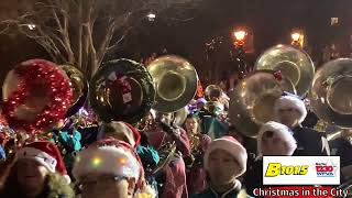 2022 Fredericksburg Christmas Parade Spotsy Bands [upl. by Eselrahc]