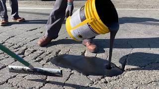 FastPatch Asphalt Alligatoring Crack Repair ACR Kit Demonstration [upl. by Savior]