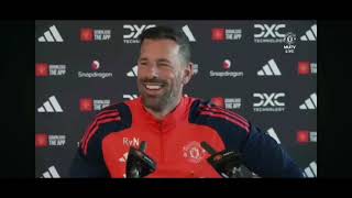 Ruud van Nistelrooy press conference before Leicester [upl. by Taro]