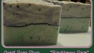 Great Soap Shop Making Blackberry Sage Handmade Soap with Tapioca Pearls [upl. by Lars]