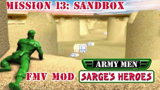 Army Men Sarges Heroes  Misión 13 Arenero Sandbox  Sega Dreamcast [upl. by Llirrehs]