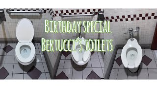 Birthday special Bertucci’s Italian restaurant toilets [upl. by Ycniuq]