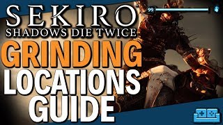 SEKIRO  GRINDING LOCATION GUIDE [upl. by Zetram373]