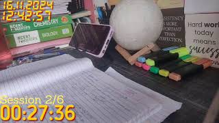 NEET Study With Me Live  Day 14710hoursPart 112010  upsc neet jee nda [upl. by Yecad]