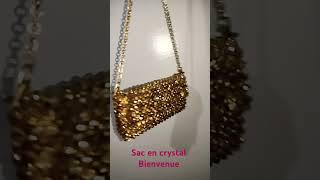 Sac en crystal bag handmade handmadejewelry fashion [upl. by Leiruh]