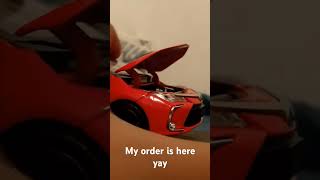 my orders here and its a toyota corolla model toy [upl. by Anrehs]