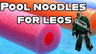 Pool noodles for legs  Micd up goalie  4K [upl. by Eelymmij]