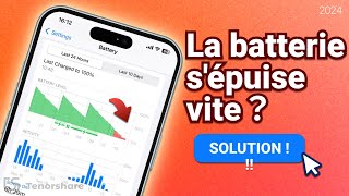 La batterie de liPhone sépuise après la mise à jour iOS 18？Voici la solution [upl. by Goetz]