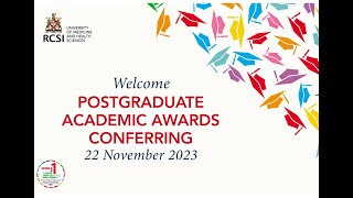 RCSI Postgraduate Academic Awards Conferring Ceremony  22 November 2023 [upl. by Debra]