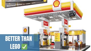 Incredible Shell Service Station by CADA Alternative LEGO Review [upl. by Stephani]