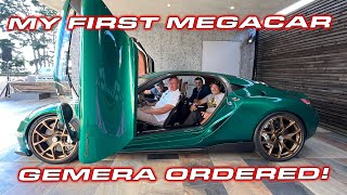 MY FIRST MEGACAR COST  Ordering the 2300 HP Koenigsegg Gemera [upl. by Hsiri]