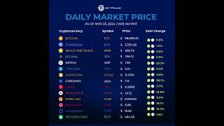 Crypto Price Nov 23 2024 [upl. by Ailel]