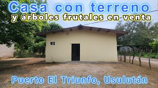 🔹 60000🔹Casa en venta en Puerto El Triunfo [upl. by Eimaj]