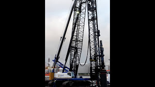 Woltman THW A3000 PDS piling rig  De Klerk Werkendam [upl. by Yemirej426]