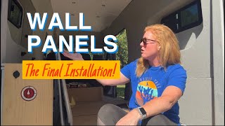 Ford Transit Van Build  Wall Panels The Final Cut [upl. by Anoli594]