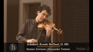 Schubert Rondo Brillant D 895  Itamar Zorman violin [upl. by Koosis114]