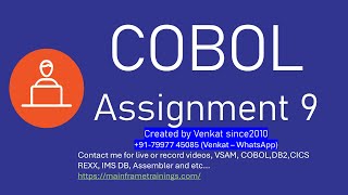 COBOL Assignment 9  Emp salary calculation based on rating [upl. by Nylcsoj]