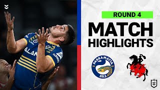 Parramatta Eels v St George Illawarra Dragons  Match Highlights  Round 4 2022  NRL [upl. by Cherice]