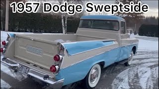 RARE PICKUP TRUCK WITH FINS 1957 Dodge Sweptside [upl. by Rezal803]