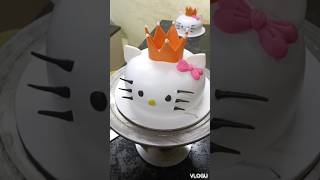 Hello kitty cake easy decorations ladki ke birthday ke liye shortsfeed short ytshorts trending [upl. by Niryt]