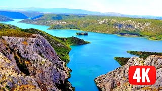 Croatias amazing KRKA National Park Stunning view from drone in 4K MUST SEE too [upl. by Nauqed804]