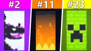 TOP 30 Best RANKED Banners in Minecraft [upl. by Rosol175]