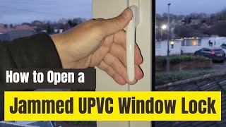 Quick Fix Open and Replace a Stuck UPVC Window Lock in Minutes [upl. by Jaela]