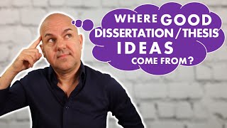 6 STRATEGIES to come up with GOOD dissertation  thesis topics [upl. by Fitzhugh893]