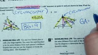 Lesson 62 Bisectors of Triangles Circumcenter and Incenter Theorem High School Geometry [upl. by Montano629]