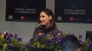 Anna Tatangelo racconta quotLe nostre anime di nottequot a Sanremo 2019  Conferenza stampa [upl. by Aillemac]